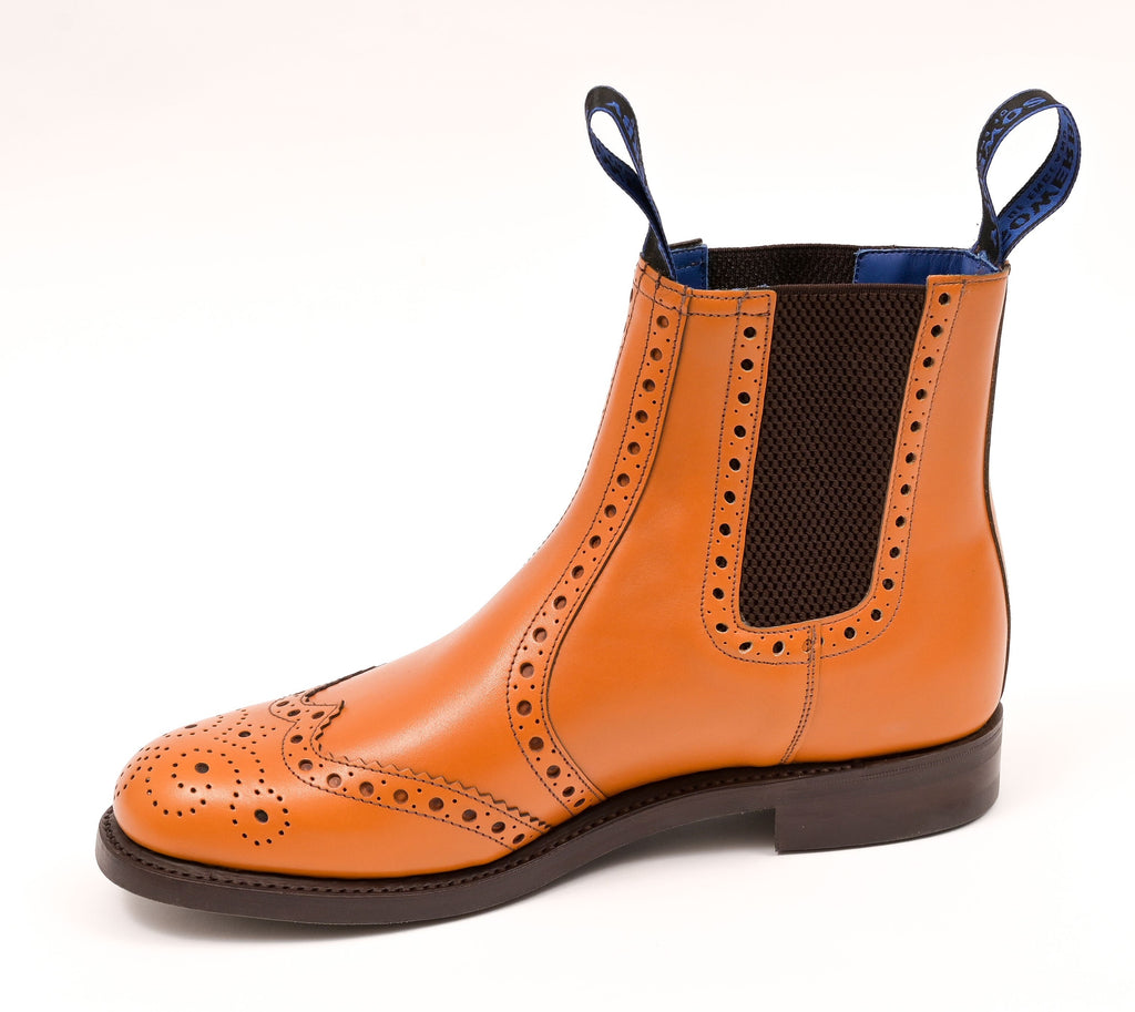 Sowerby Gloucester Tan Brogue Goodyear Welted Dealer Boots