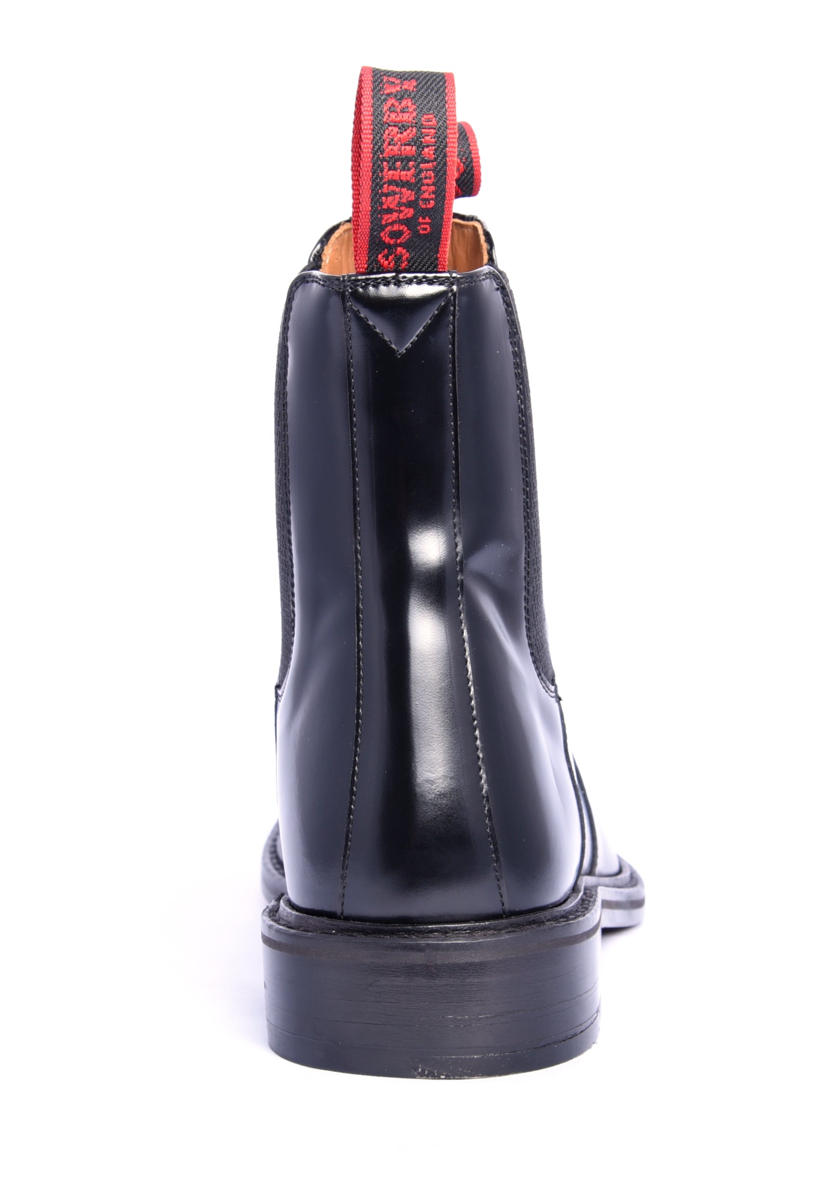 Sowerby Aldershot Black Polished Leather Dealer Boots