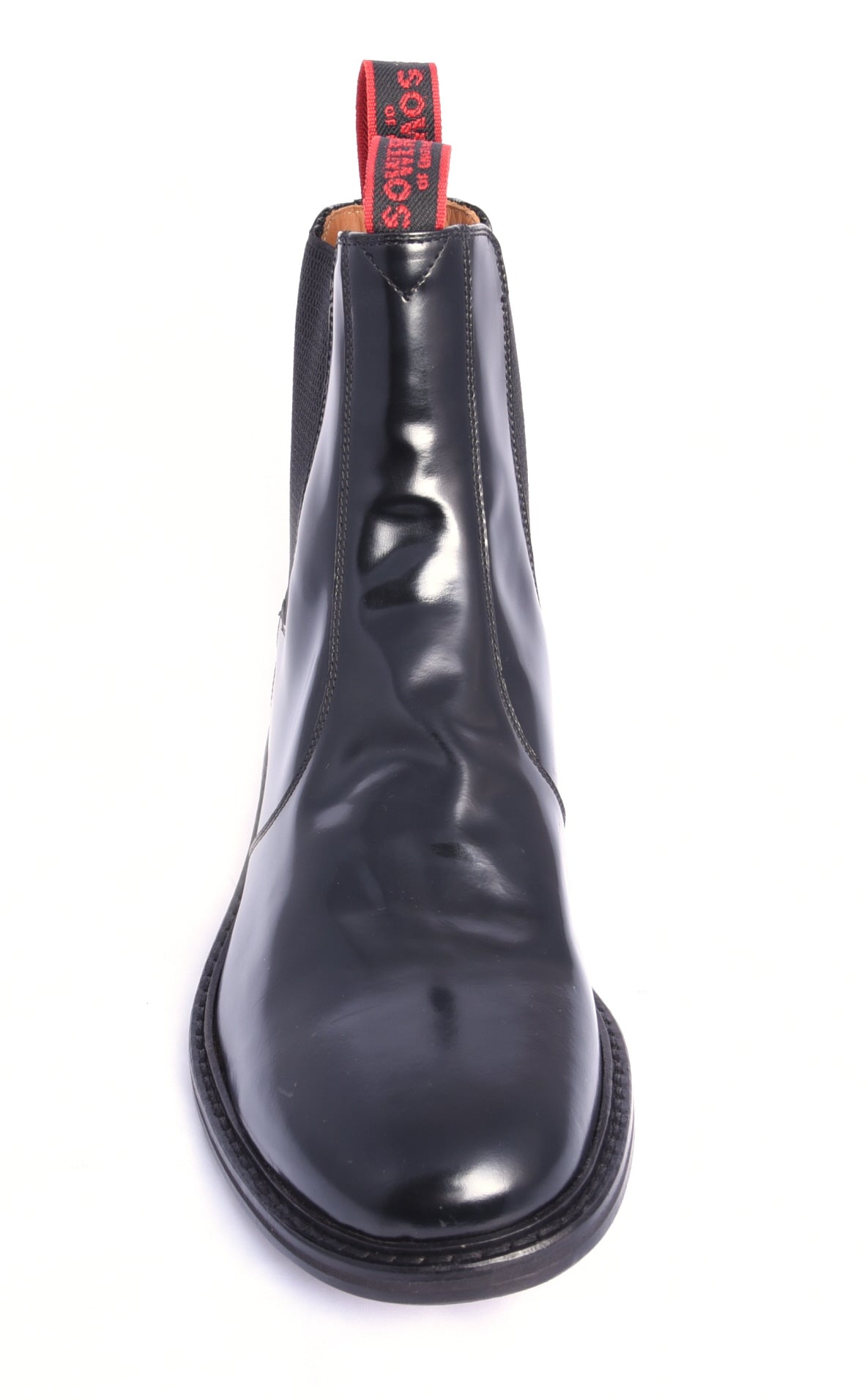 Sowerby Aldershot Black Polished Leather Dealer Boots