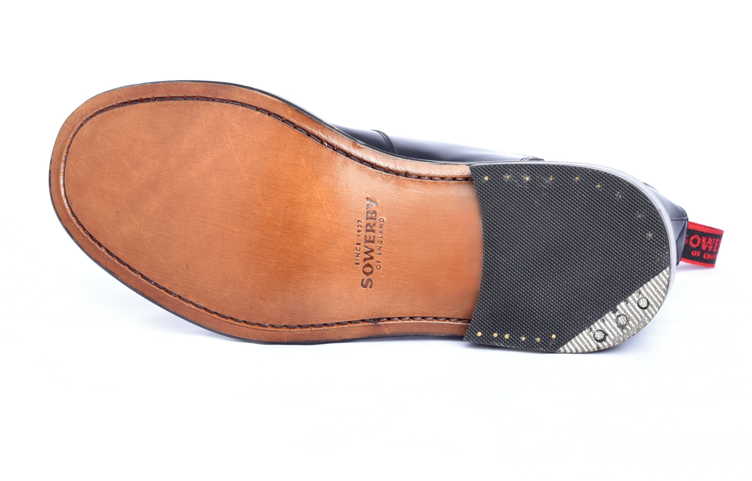 Sowerby Aldershot Black Polished Leather Dealer Boots